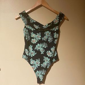 FREE PEOPLE floral tank bodysuit